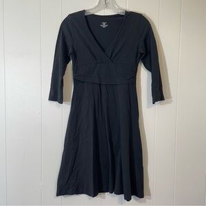 Patagonia Black V-Neck A-Line Dress size XS